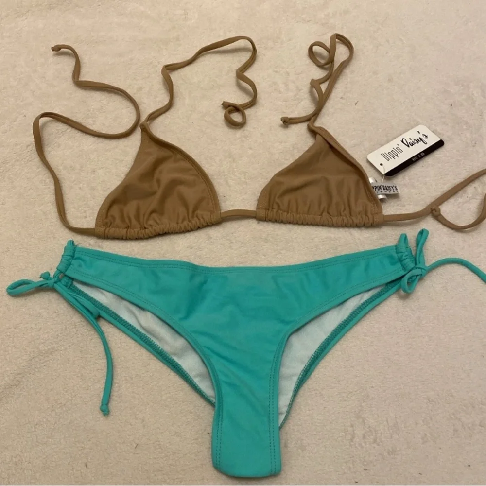Dippin' Daisy's Milk Chocolate and Sea foam Micro Bikini